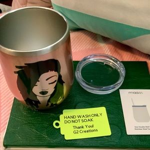 12oz Double Wall stainless Steel Tumbler w/straw “BLACK LIVES MATTER”BPA free